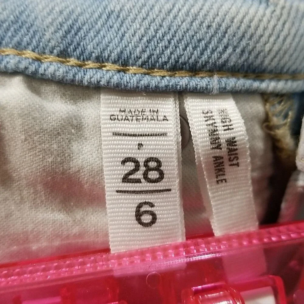 Loft high‎ waist skinny ankle size 28P